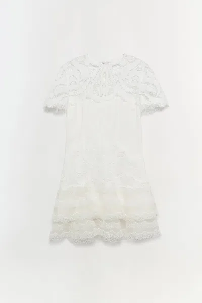 Simkhai Signature Paislee Dress In White In White
