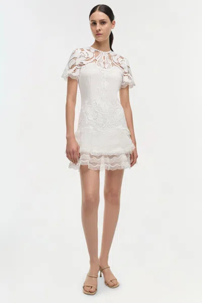 Simkhai Signature Paislee Dress In White In White