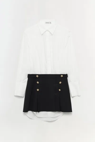Simkhai Warren Long-sleeve Combo Shirtdress
