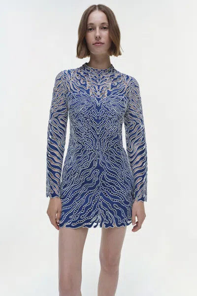 Simkhai Women's Charis Dress In Marine Multi