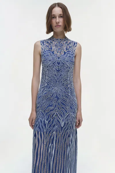 Simkhai Giovanna Dress In Blue