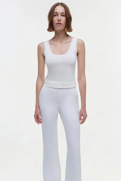 Simkhai Ramaina Square-neck Ribbed Tank Top In White