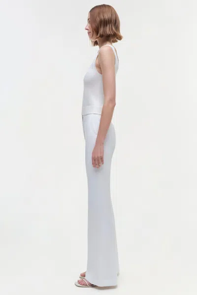 Simkhai Ramaina Square-neck Ribbed Tank Top In White