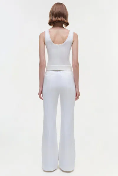 Simkhai Ramaina Square-neck Ribbed Tank Top In White