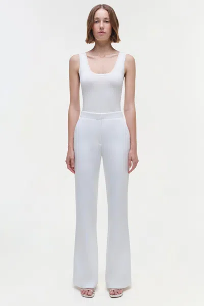 Simkhai Ramaina Square-neck Ribbed Tank Top In White