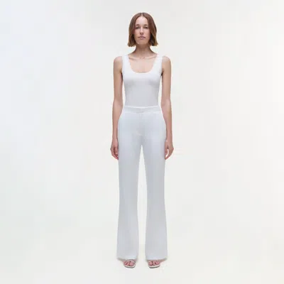 Simkhai Ramaina Square-neck Ribbed Tank Top In White