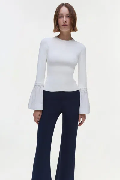 Simkhai Women's Knitted Agata Top In White In White