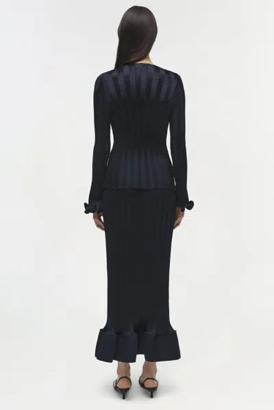 Simkhai Hollis Midi Skirt In Black