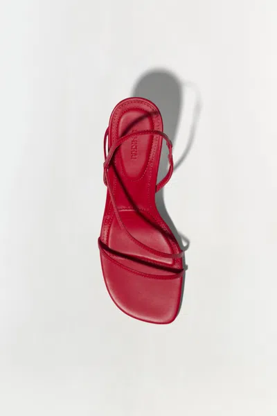 Simkhai Women's Shadow Sandal Heels In Fiery Red
