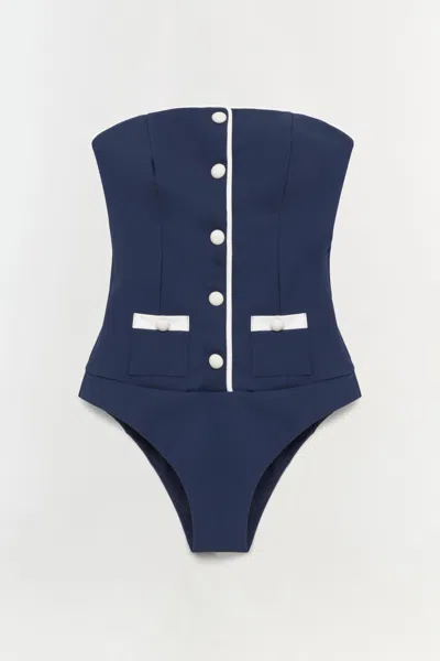 Simkhai Women's Scout One Piece Swimsuit In Midnight