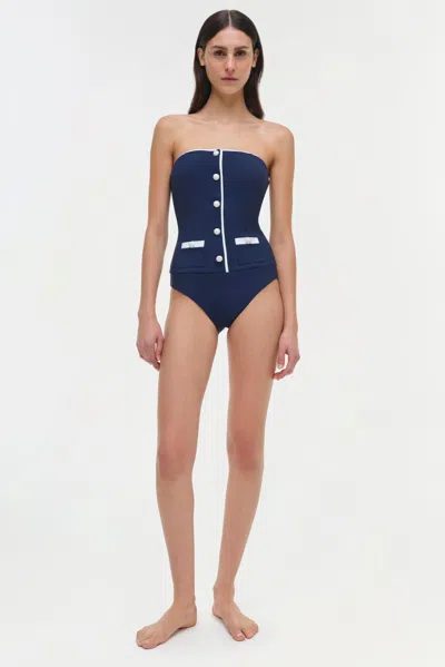Simkhai Women's Scout One Piece Swimsuit In Midnight