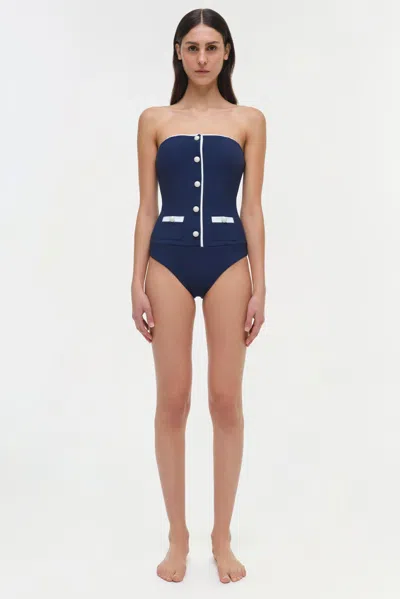 Simkhai Women's Scout One Piece Swimsuit In Midnight