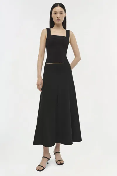 Simkhai Ramaina Square Neck Tank In Midnight In Multi