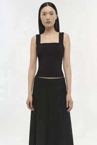 Simkhai Ramaina Square Neck Tank In Midnight In Multi