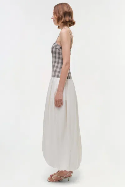 Simkhai Women's Pfeiffer Midi Dress In Midnight Gingham