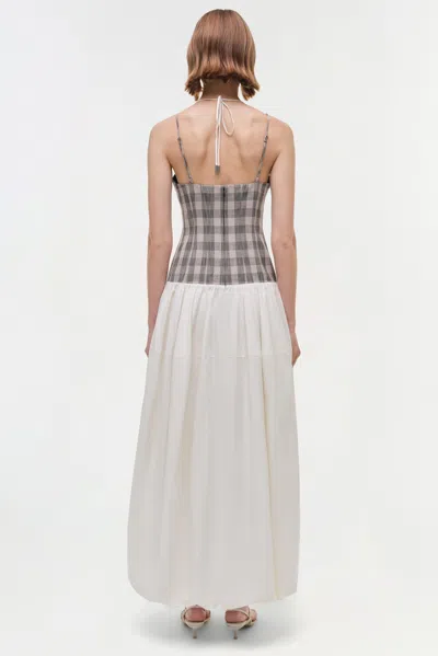 Simkhai Women's Pfeiffer Midi Dress In Midnight Gingham