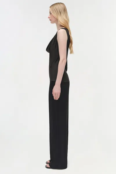Simkhai Women's Nubia Satin Top In Black