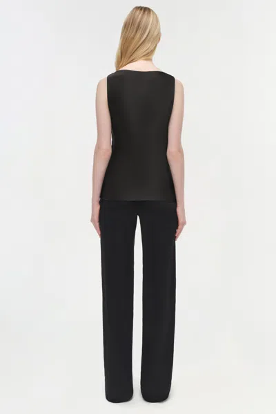 Simkhai Women's Nubia Satin Top In Black