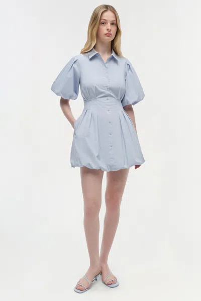 Simkhai Women's Cleo Cotton Mini Dress In Periwinkle Sky