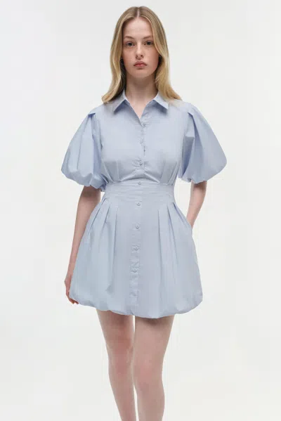 Simkhai Women's Cleo Cotton Mini Dress In Periwinkle Sky