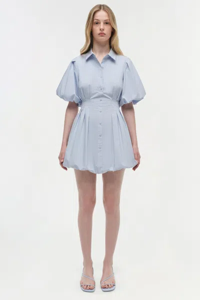 Simkhai Women's Cleo Cotton Mini Dress In Periwinkle Sky