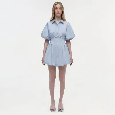 Simkhai Women's Cleo Cotton Mini Dress In Periwinkle Sky