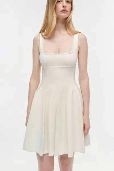 Simkhai Women's Elektra Knit Mini Dress In Ivory