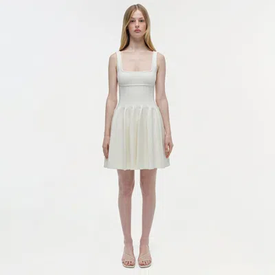 Simkhai Women's Elektra Knit Mini Dress In Ivory
