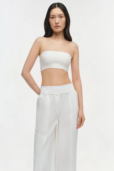 Simkhai Women's Falan Compact Knit Bralette In Ivory