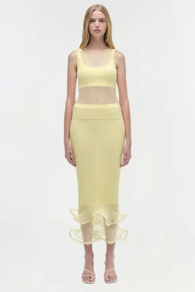 Simkhai Oakley Sheer Tank Top With Bralette