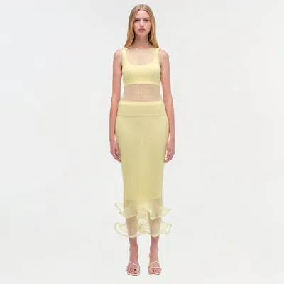Simkhai Oakley Sheer Tank Top With Bralette