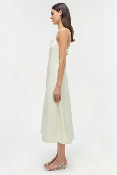 Simkhai Women's Honor Cotton Midi Dress In Buttercream Stripe