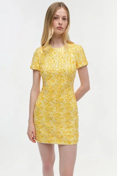 Simkhai Women's Clove Embellished Mini Dress In Buttercream