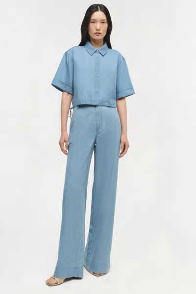 Simkhai Women's Wide Leg Coralena Wide Leg Pant In Stratus