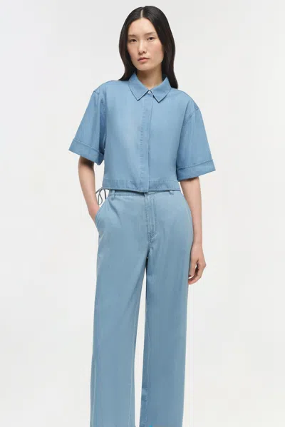 Simkhai Women's Wide Leg Coralena Wide Leg Pant In Stratus