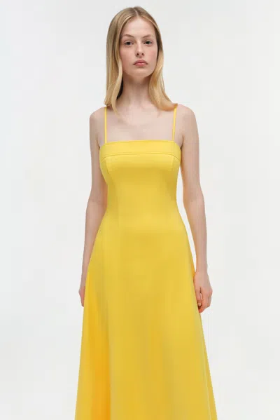 Simkhai Women's Marisol Cotton Midi Dress In Sunny