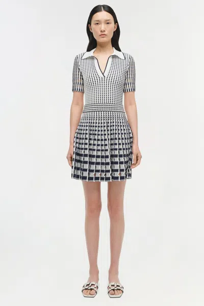 Simkhai Tovi Mini Polo Dress In Midnight