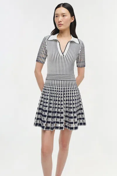 Simkhai Tovi Mini Polo Dress In Midnight