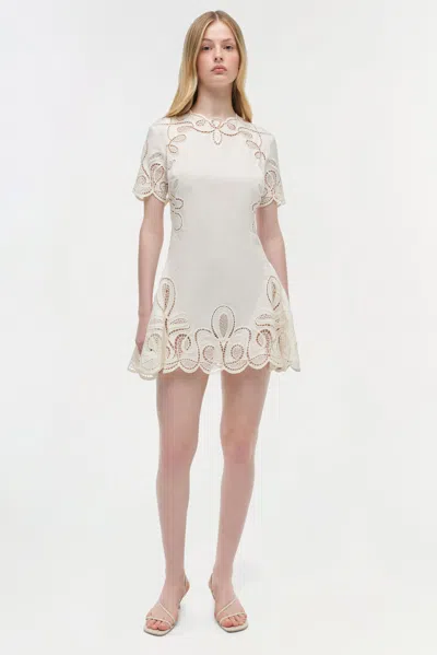 Simkhai Women's Morrigan Linen Mini Dress In Ivory