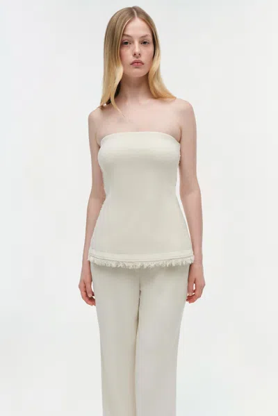 Simkhai Women's Theodora Strapless Top In Snow