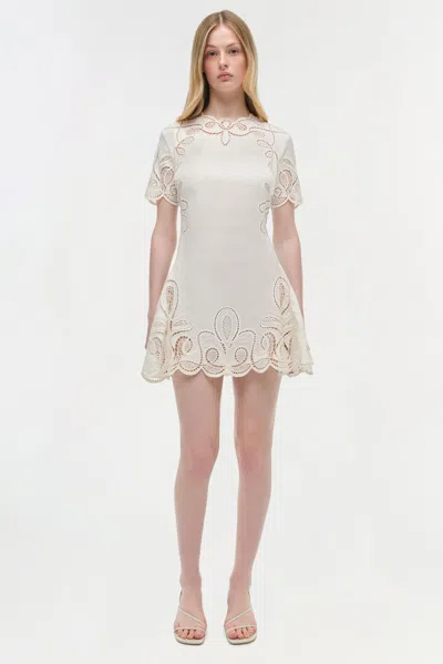 Simkhai Women's Morrigan Linen Mini Dress In Ivory