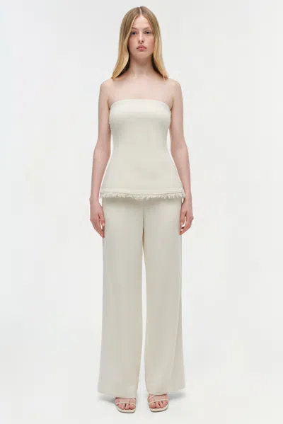 Simkhai Women's Theodora Strapless Top In Snow