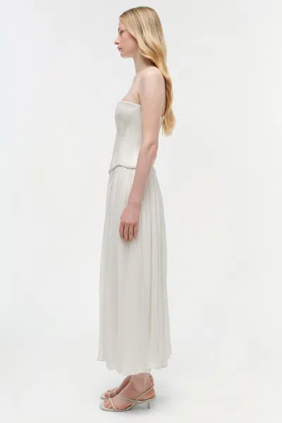 Simkhai Women's Adalys Strapless Jersey Dress In Ivory