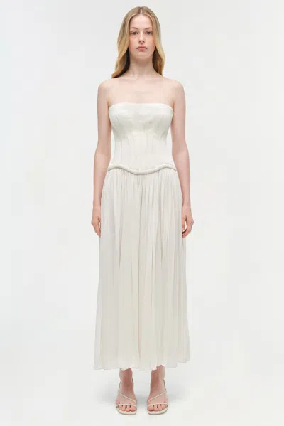 Simkhai Women's Adalys Strapless Jersey Dress In Ivory