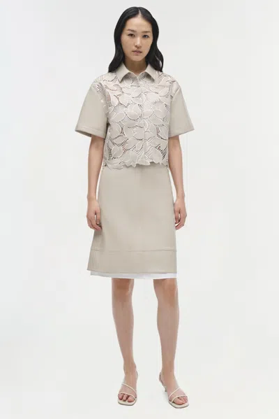 Simkhai Women's Aubria Midi Skirt In Sand