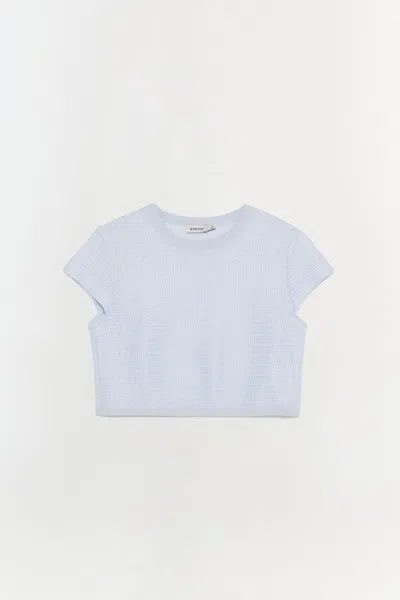 Simkhai Women's Knitted Lidie Top In Periwinkle Sky