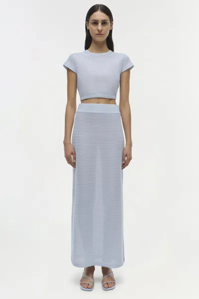 Simkhai Women's Knitted Lidie Top In Periwinkle Sky