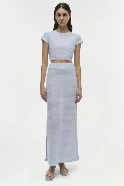 Simkhai Women's Knitted Lidie Top In Periwinkle Sky