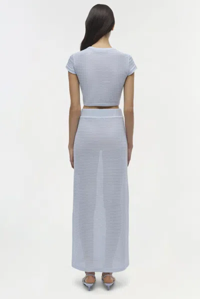 Simkhai Women's Knitted Lidie Top In Periwinkle Sky