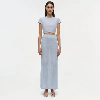 Simkhai Women's Knitted Lidie Top In Periwinkle Sky